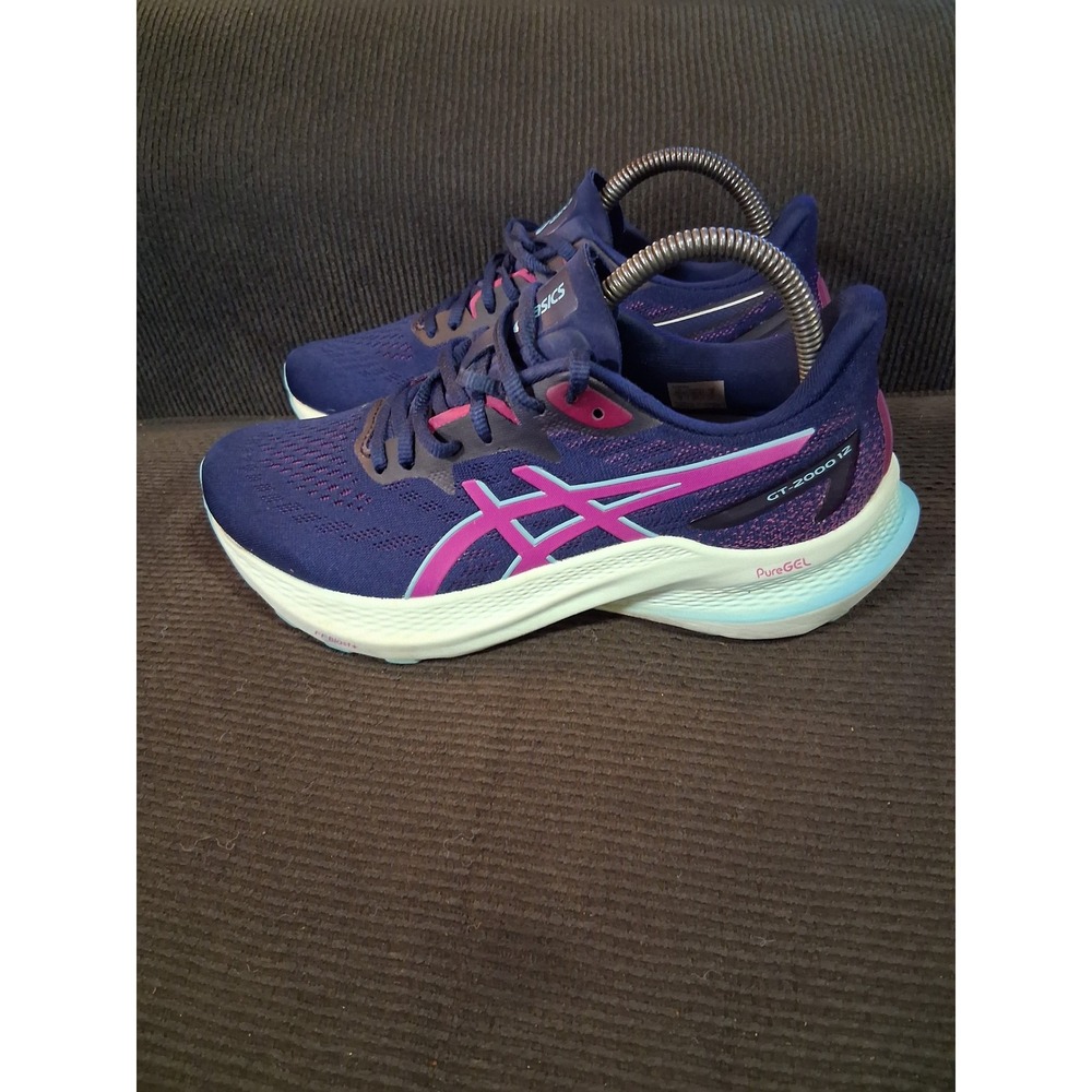 Asics GT-2000 12 Womens Running Shoes Blue Pink 1012B506 Size 8